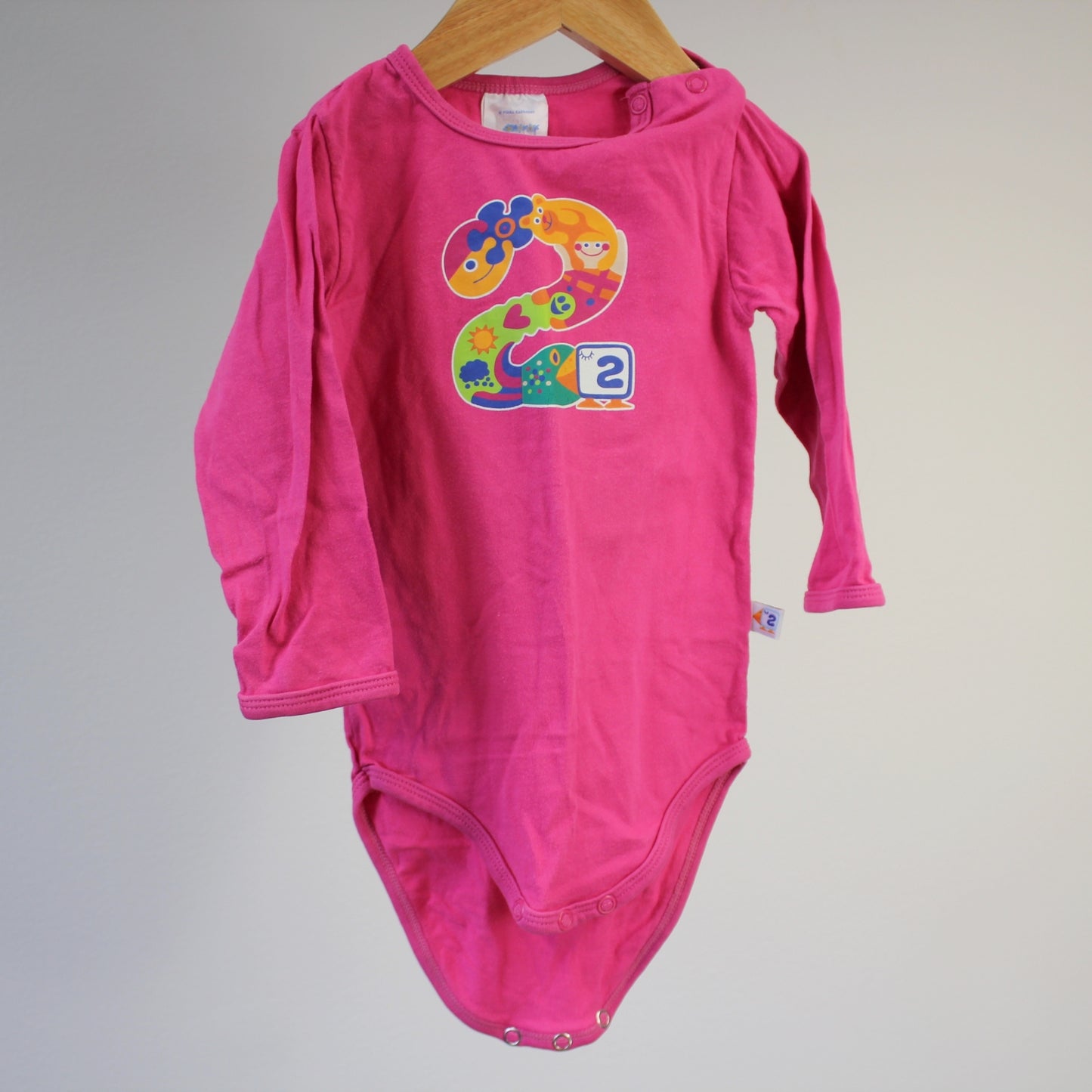 Pitkähihainen body, koko 80cm