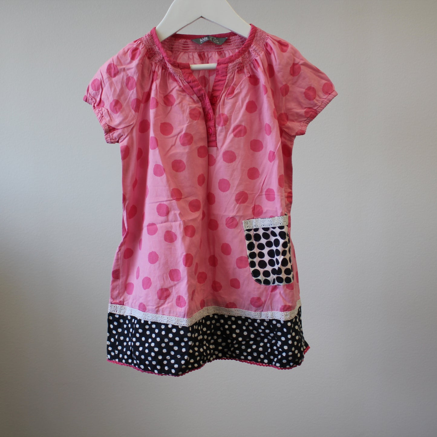 Mekko puuvillakangas, koko 110cm