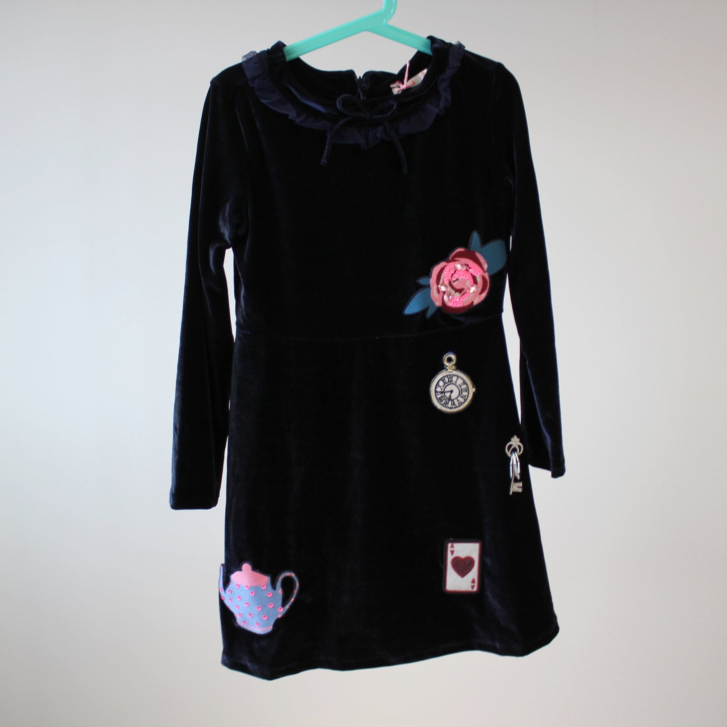 Velour-mekko, koko 128cm