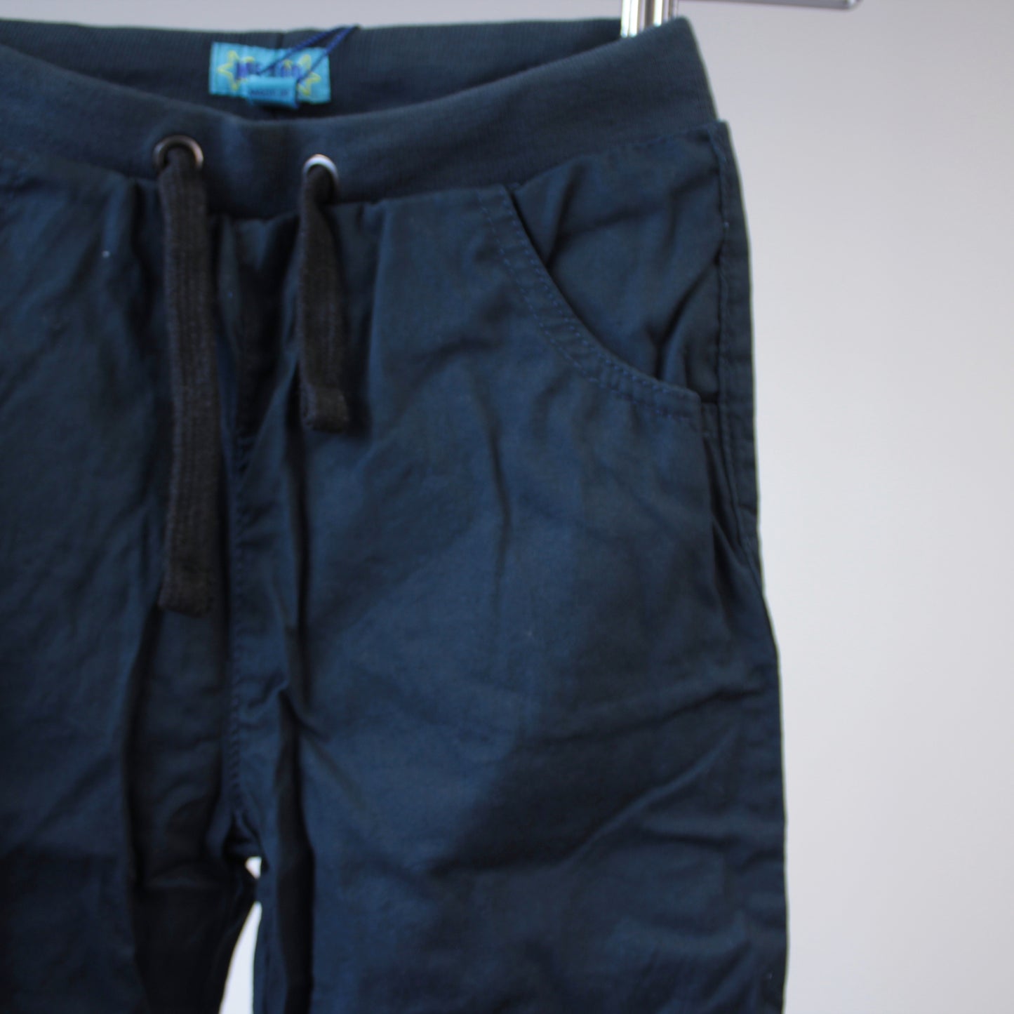 Kangashousut, pull-on + paita, koko 98cm