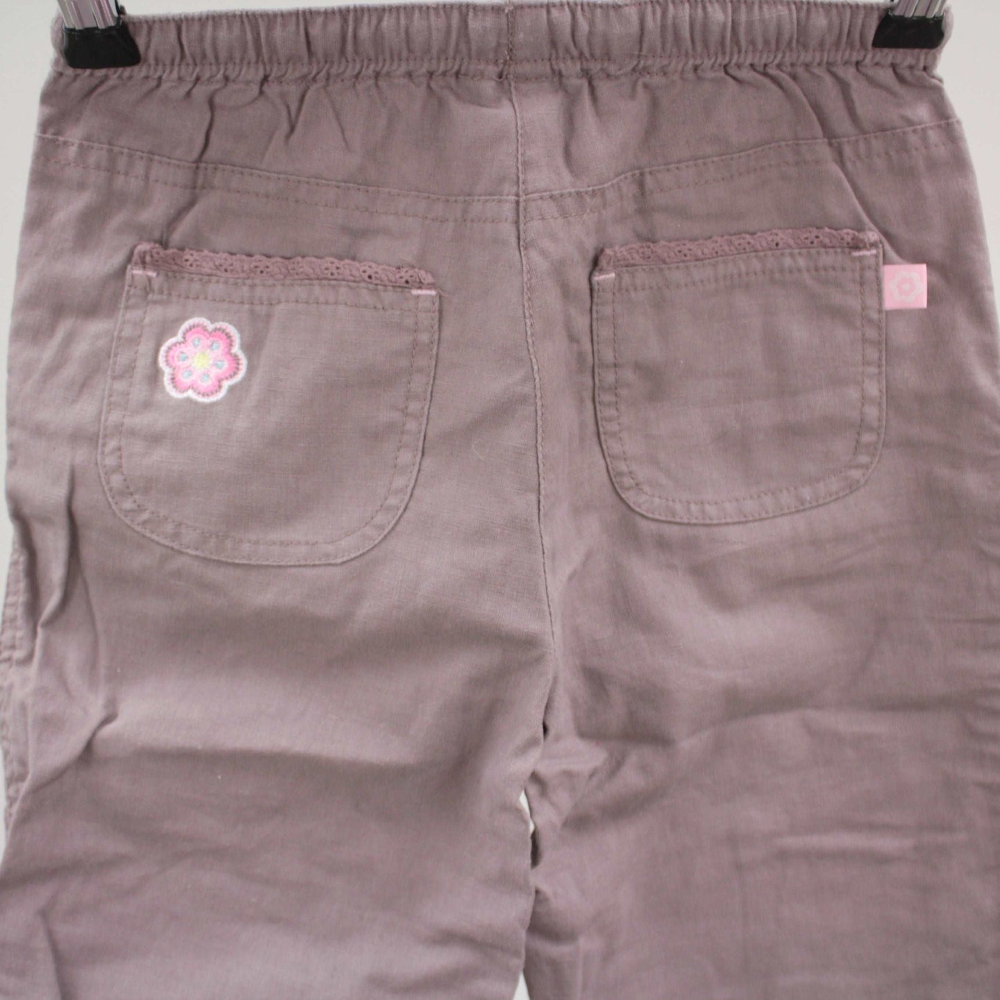 second hand Capri-housut pellavasekoite, koko 122cm-Ciraf