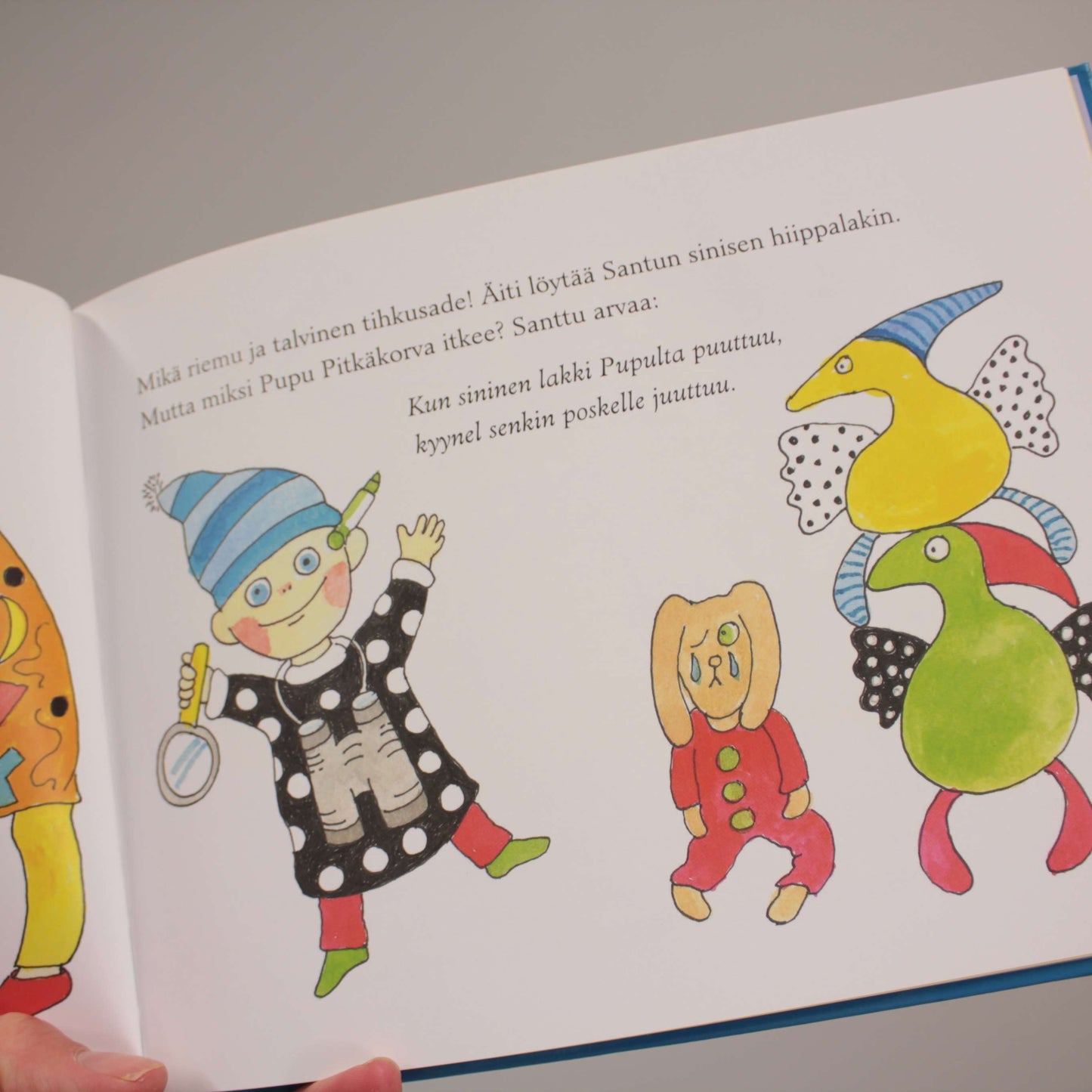 second hand Kuvakirja paperisivu - Santtu ja sininen hiippalakki, 3-6v,-Otava