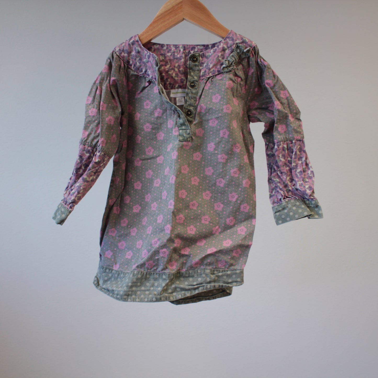 second hand Mekko puuvillakangas, koko 92cm-Vertbaudet