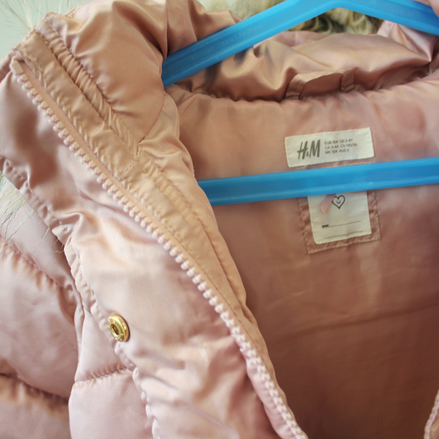 second hand Toppatakki -vanutakki, koko 104cm-H&M