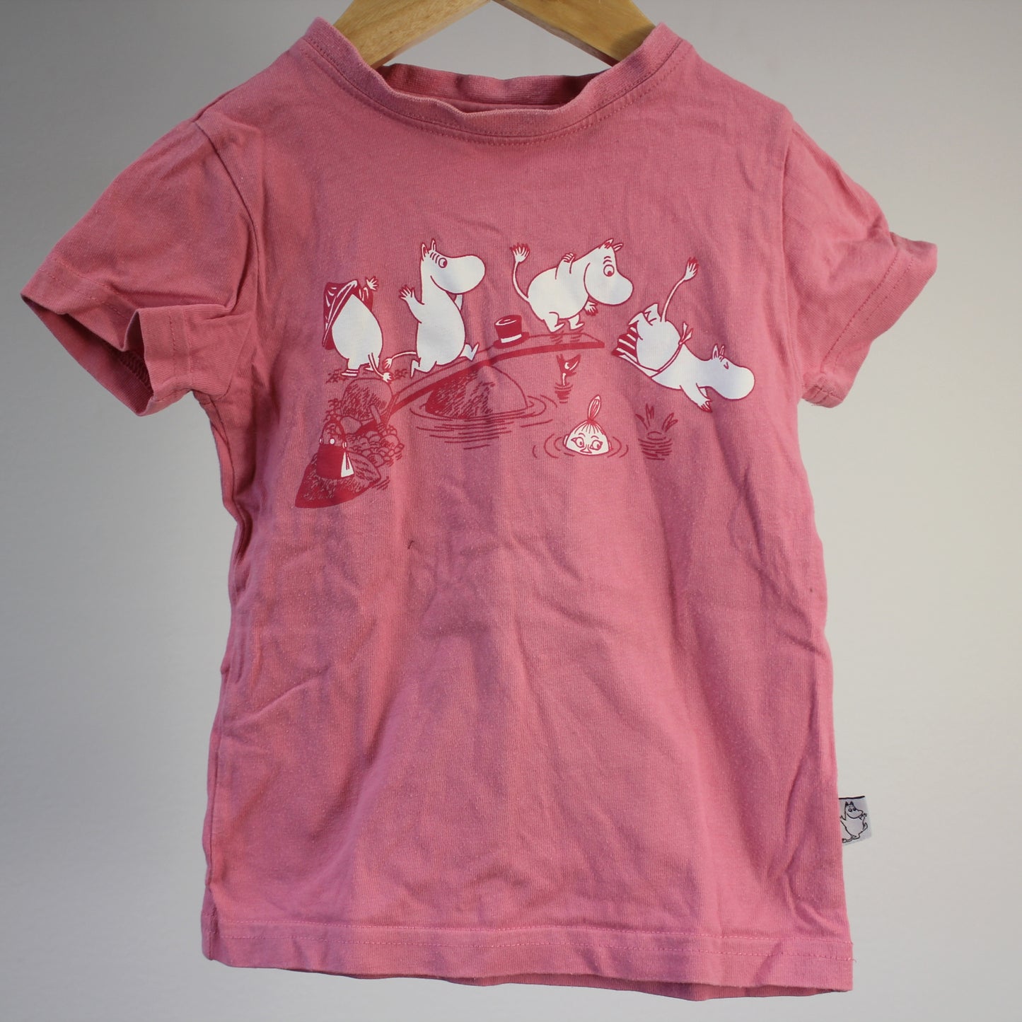 second hand T-paita, koko 92cm-Moomin by Martinex