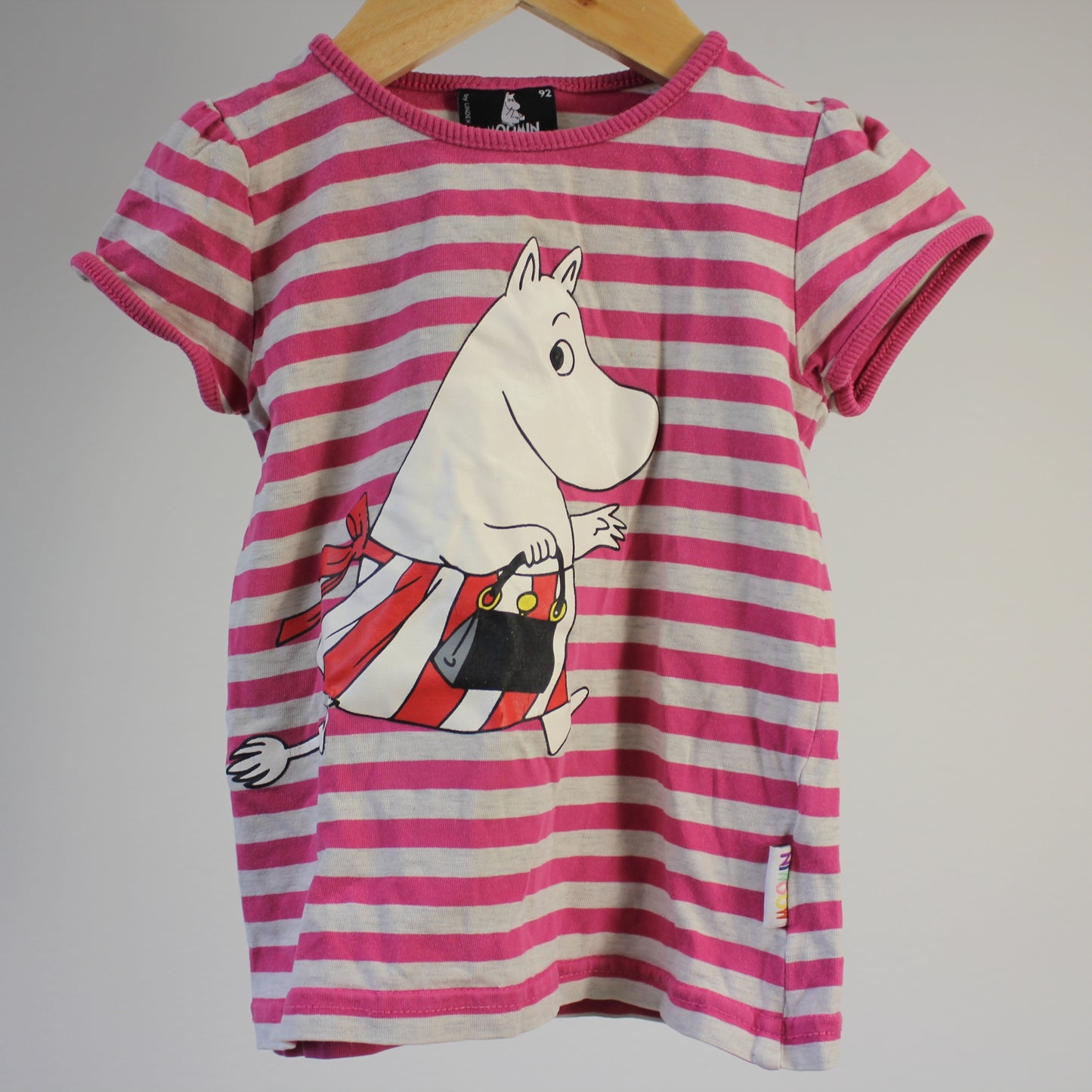 second hand T-paita, koko 92cm-Moomin by Martinex