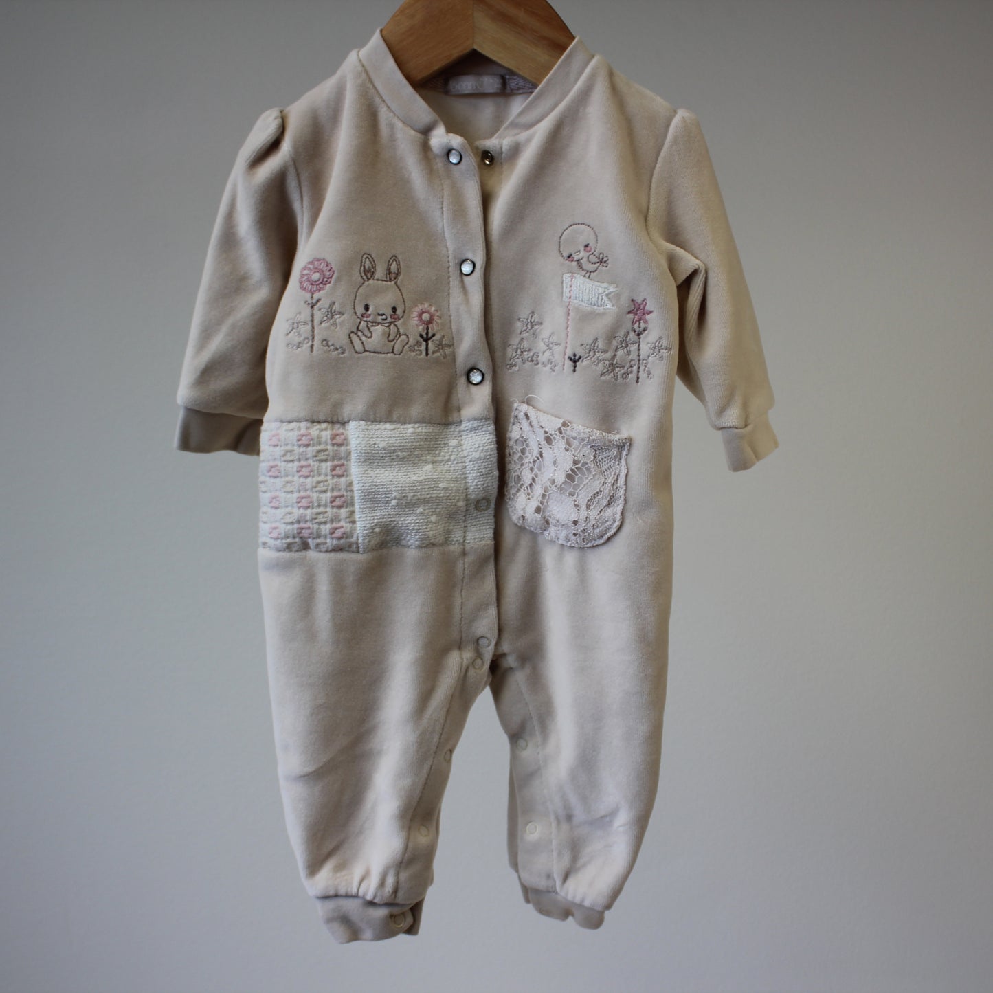 Velour-jumpsuit, koko 62cm