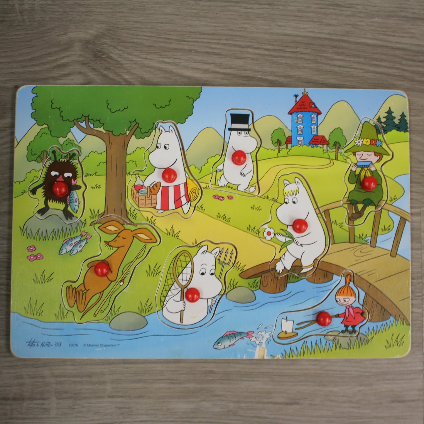 second hand Puinen palapeli, koko 1, 6-18kk-Moomin