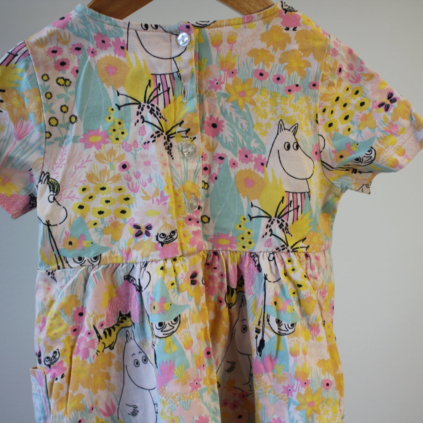 second hand Mekko puuvillakangas, koko 92cm-Moomin by Martinex