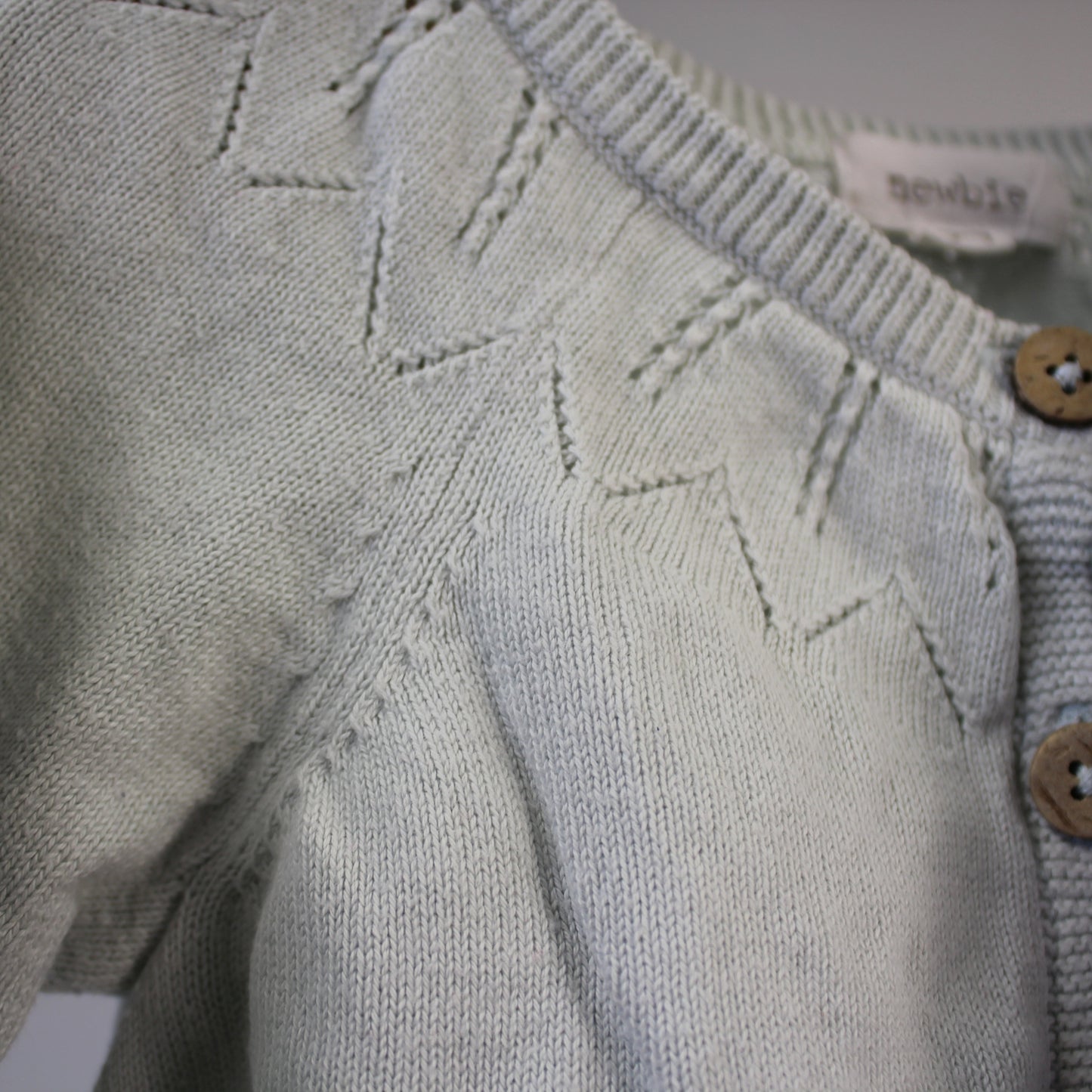 Neuletakkisetti puuvillaa, koko 74cm