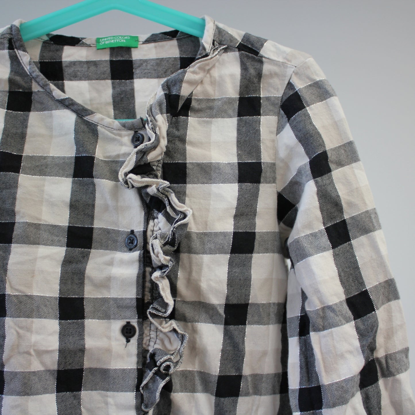 second hand Flanelli-paitis, koko 128cm-United Colors of Benetton