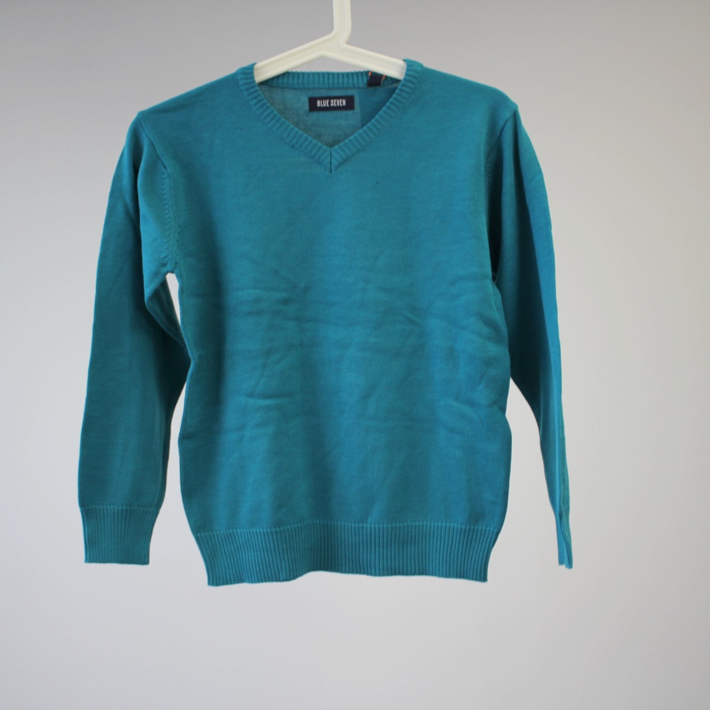 second hand Neulepusero puuvillasekoite, koko 152cm-Blue seven