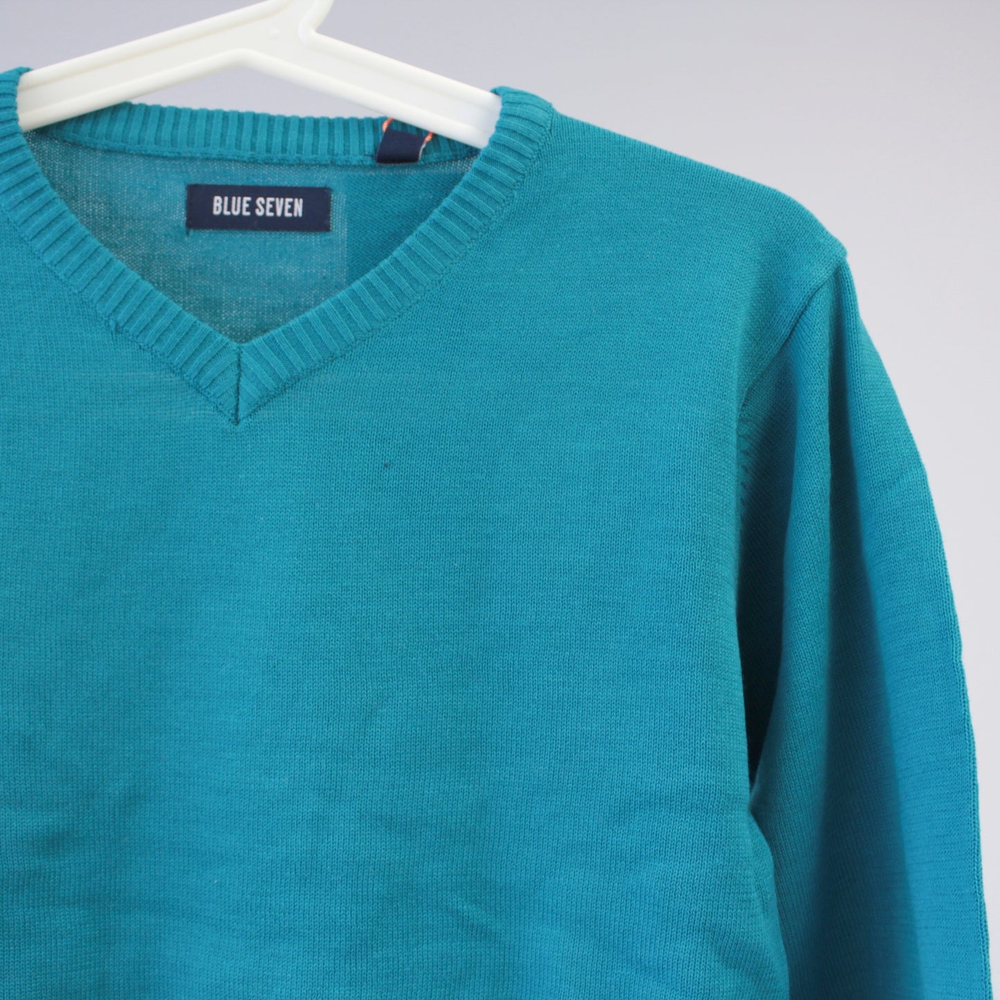 second hand Neulepusero puuvillasekoite, koko 152cm-Blue seven