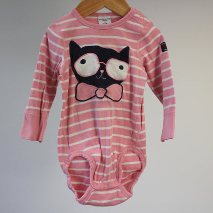 Pitkähihainen body, koko 74cm
