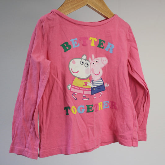 Pipsa Possu-pitkähihainen paita, koko 92cm