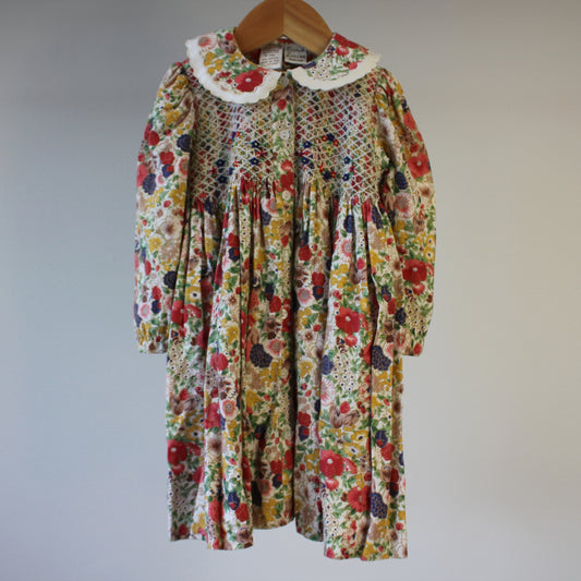 second hand Juhlamekko puuvillakangasta, koko 92cm-sarah louise