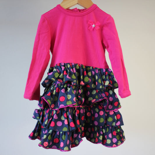 second hand Juhlamekko puuvillakangasta, koko 86cm-mim-pi