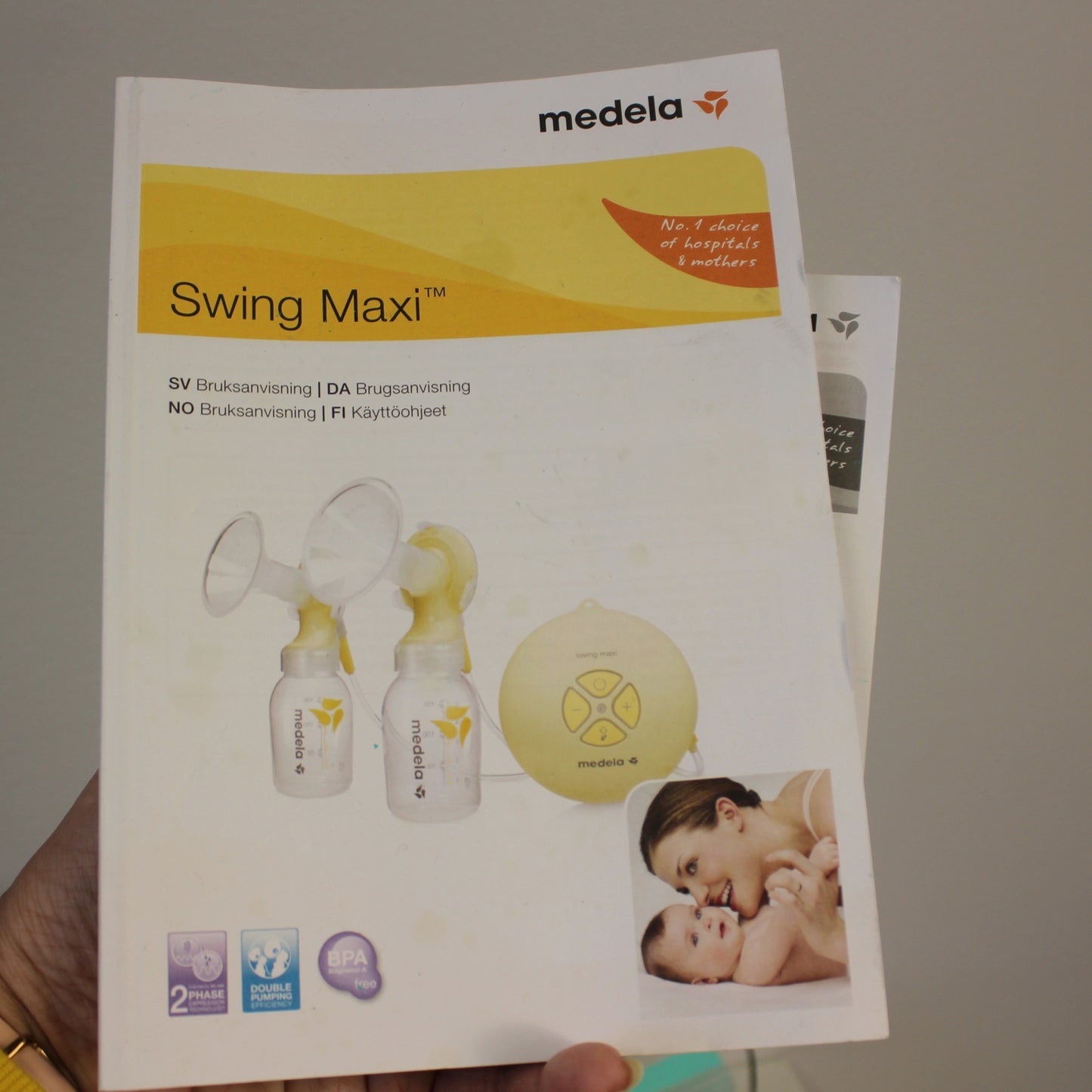 second hand Hoitolaukku sekä rintapumppu Medela Swing Maxi,-Medela
