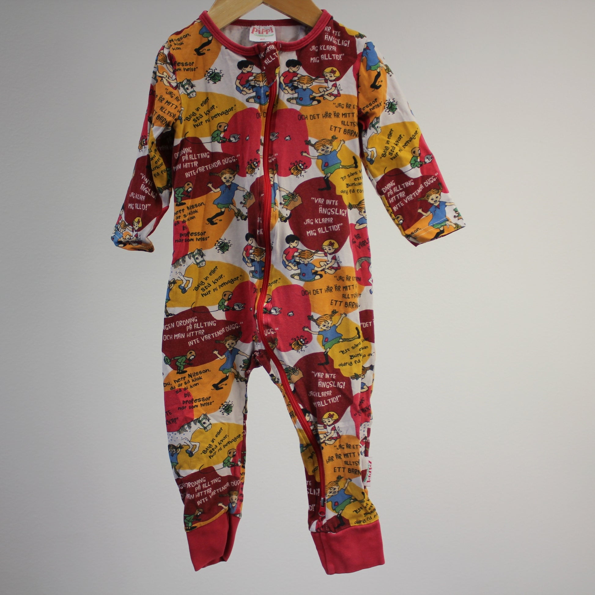 second hand Pyjama-haalari, koko 80cm-Pippi