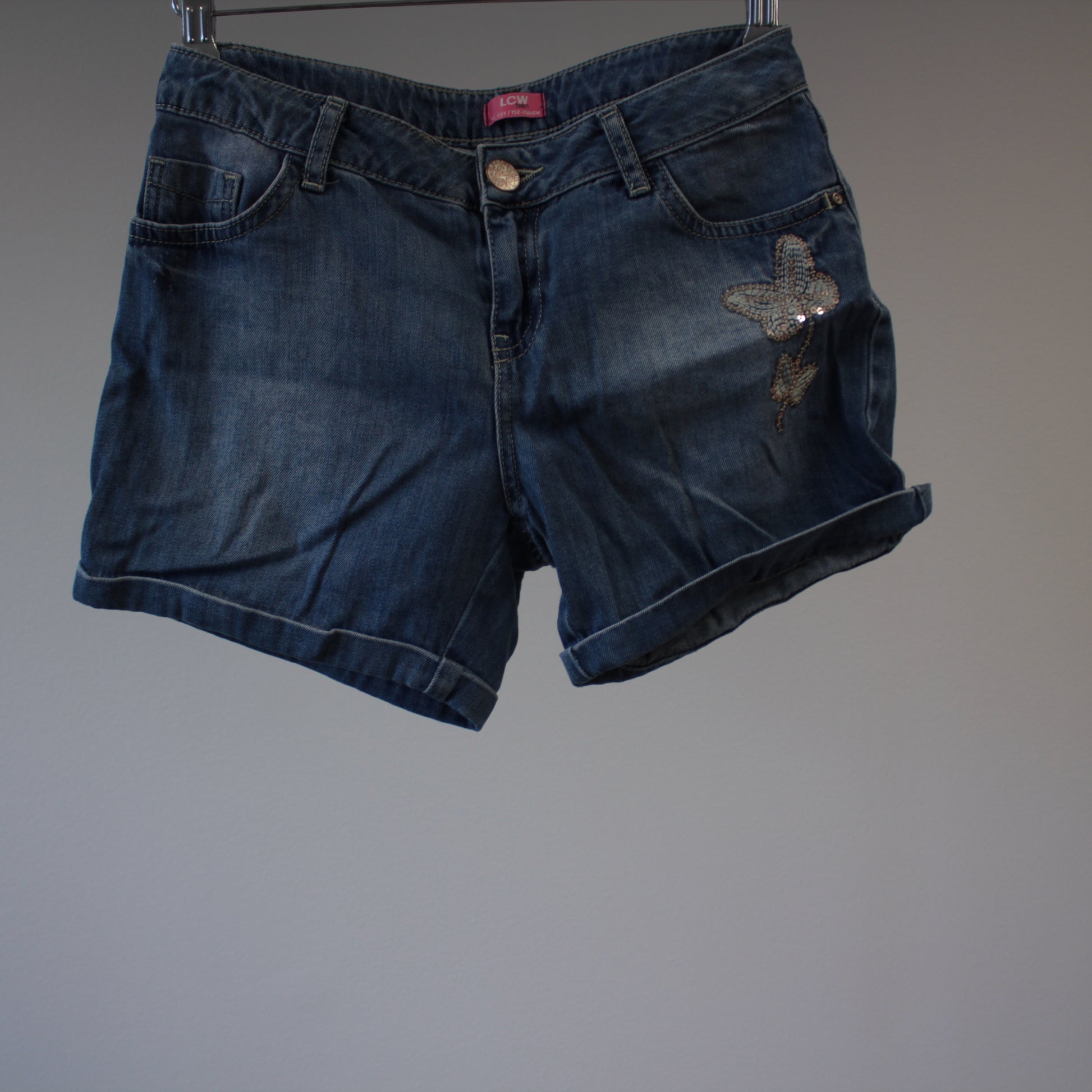 second hand Farkku-shortsit, koko 152cm-LCW teen