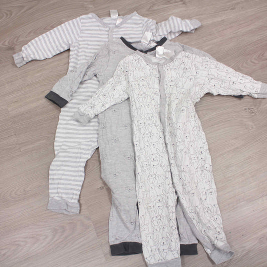 Pyjama-haalari 3kpl, koko 80cm