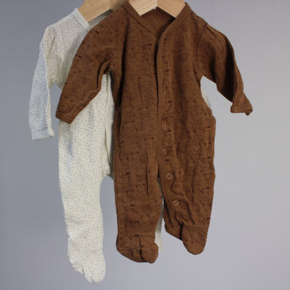 Pyjama-haalari, 2kpl, koko 56cm