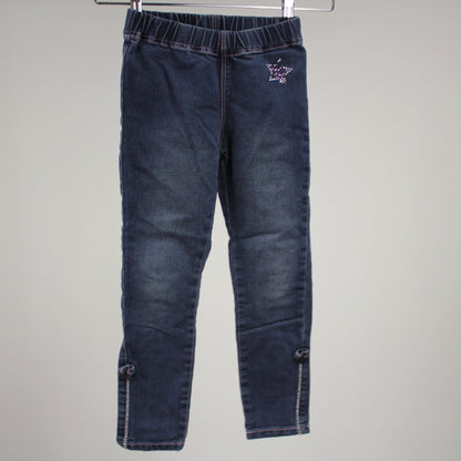 Farkku-legginsit, koko 122cm